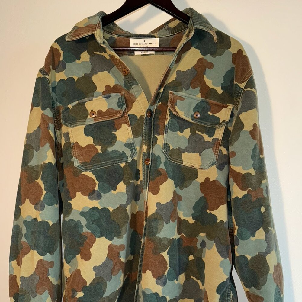 imogene + willie Painted Camo Work-shirt (XL)